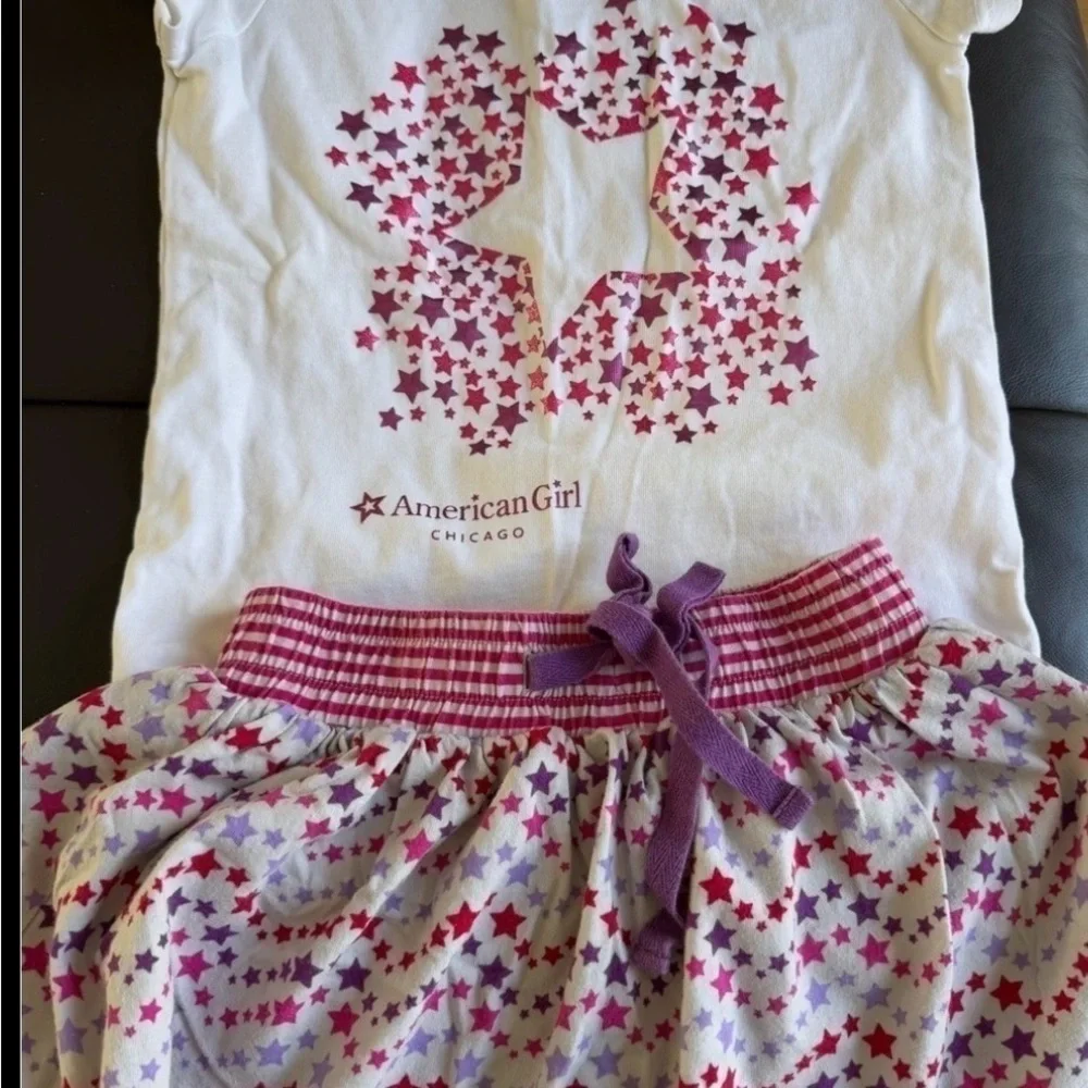 American Girl Doll White and Pink Star Outfit